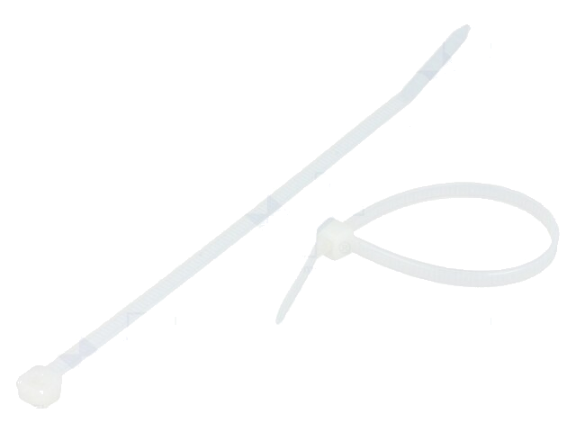 Kabelbinder; L: 120mm; W: 4,8mm; polyamide; 220N; natuurlijk Kabelbinder; L: 120mm; W: 4,8mm; polyamide; 220N; natuurlijk
